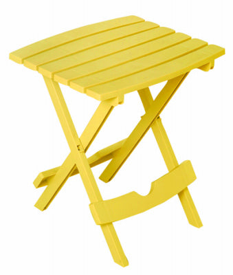 Adams quikfold rectangular blue discount polyresin folding side table