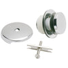 Keeney Plumb Pak Foot Lok Stop Metal Polished Chrome 1-Handle Lift N Turn Bathtub Drain Trim Kit