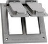 Sigma Engineered Solutions Square Die-Cast Metal 2 gang 4.54 in. H X 4.54 in. W GFCI Cover - Deal of The Week
