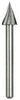 Dremel 1/4 in. X 1.5 in. L Steel Triangular High Speed Cutter 2 pk