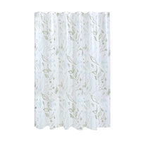 iDesign 72 in. H X 72 in. W White Leaves Frost Shower Curtain PEVA (Pack of 2)