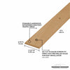 M-D BUILDING PRODUCTS 2.5 in. W X 72 in. L Unfinished Natural Hardwood Seam Binder