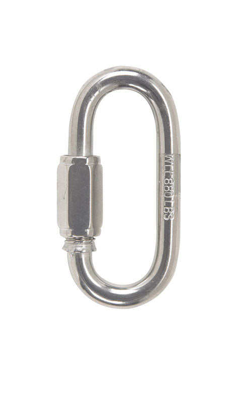 Campbell Chain Polished Stainless Steel Quick Link 880 lb. 2-1/4 in. L