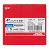 Milwaukee 4 in. D X 5/8 in. X 1/4 in. thick Metal Grinding Wheel