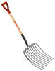 True Temper 46.25 in. 10 Tine Steel Rake Wood Handle