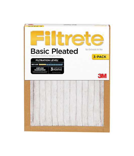 Filtrete 20 in. W X 20 in. H X 1 in. D Fiberglass 5 MERV Pleated Air Filter (Pack of 2)
