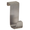 iDesign Forma 3-1/4 in. L Brushed Nickel Silver Stainless Steel Small Over the Cabinet Hook 1 pk