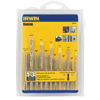 Irwin Hanson High Speed Steel SAE Drill and Tap Bit Set 13 pc