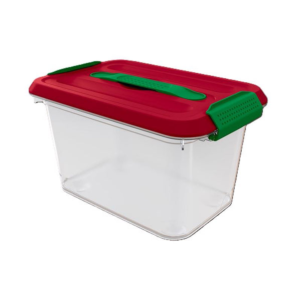 Curver Holiday Clear Latch Storage Box 6.9 in. H X 7.5 in. W X 11.6 in. D Stackable (Pack of 6)