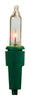 Celebrations Mini Incandescent Light Set Clear 20.625 ft. 100 lights Green (Pack of 24)