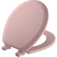 Mayfair by Bemis Cameron Round Pink Enameled Wood Toilet Seat - Deal of The Week
