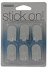 iDesign 1 in. L Clear Plastic Hook 6 pk