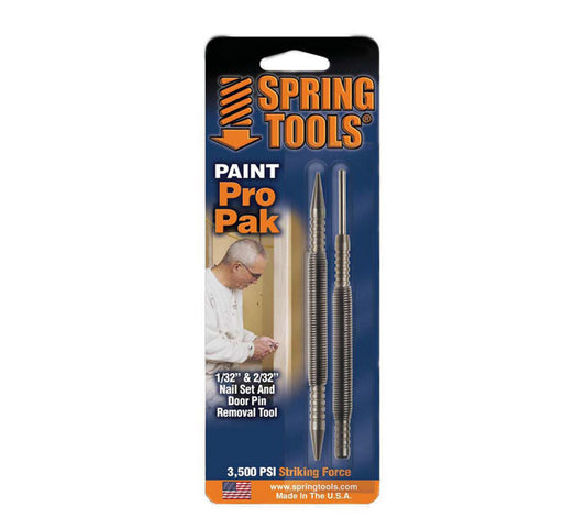 Spring Tools Paint Pro Pak 2 pc. Nail Set and Door Pin Removal Tool 1/32 and 2/32 in.