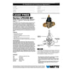 Watts 1 in. Female Solder Union Bronze Water Pressure Reducing Valve 1 in. FNPT 1 pk