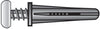 Hillman .25 in. Dia. x 1-3/8 in. L Plastic Pan Head Conical Anchor 2 pk (Pack of 10)