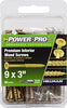 Hillman Power Pro No. 9  x 3 in. L Star Wood Screws 50 pk - Open Box
