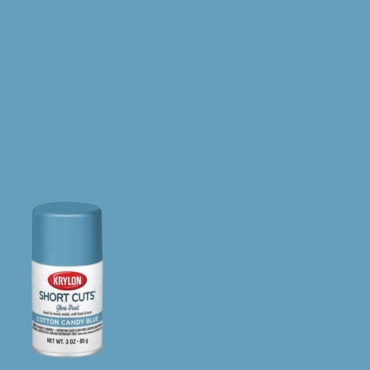 Krylon Short Cuts High-Gloss Bonnet Blue Spray Paint 3 oz. (Pack of 6)