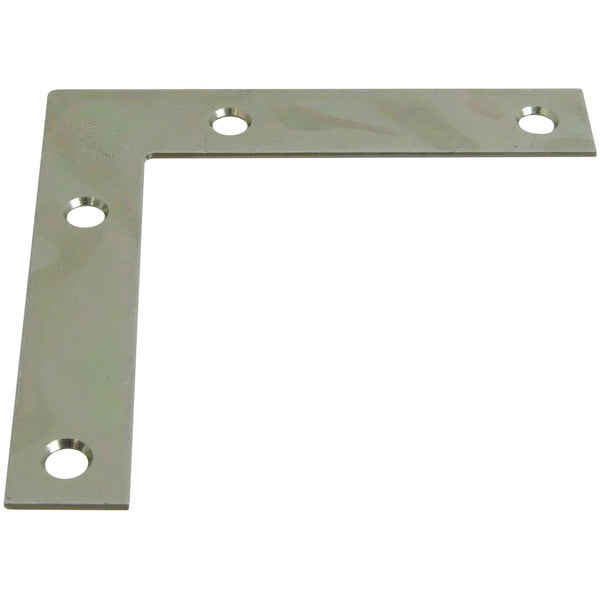 117BC 4" X 3/4" Flat Corner Brace - Zinc Plated