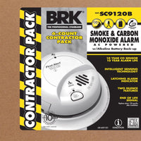 BRK Hard-Wired w/Battery Back-Up Electrochemical/Ionization Smoke and Carbon Monoxide Detector