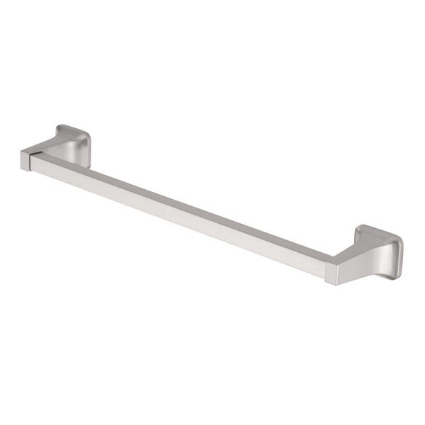 Barra para toalla OakBrook Collection de níquel cepillado de 18 in. L, zinc fundido