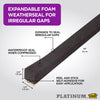 M-D Building Products Platinum Black Foam Weather Stripping Tape For Gaps and Openings 20 ft. L X 0.5 in. - Deal of The Week