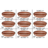 Bloem Terratray Pebble Stone Resin Round Traditional Tray 1.5 H x 7.5 Dia. in. with Saucer