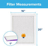 Filtrete 16 in. W X 20 in. H X 1 in. D Fiberglass 12 MERV Smart Air Filter (Pack of 4)