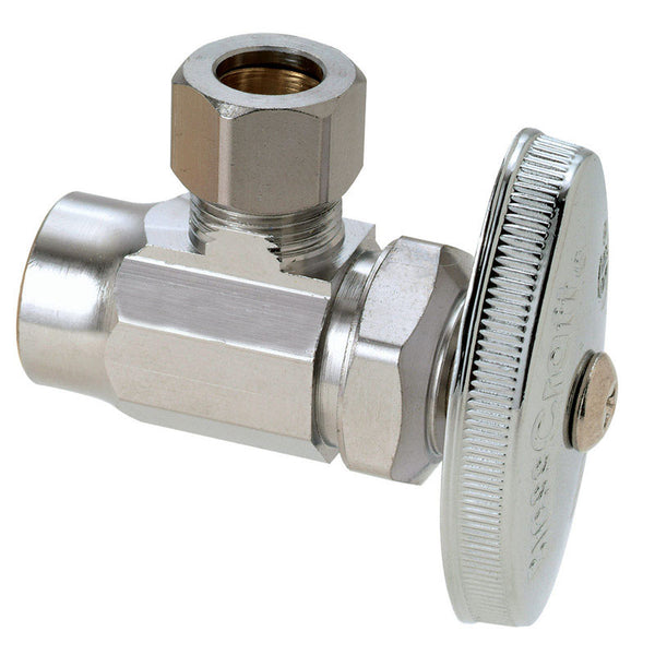 BrassCraft 1/2 in. FPT outlets X 3/8 in. MPT Brass Shut-Off Valve - Deal of The Week