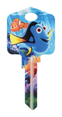 Hillman Disney Dory House/Padlock Universal Key Blank Single (Pack of 5).