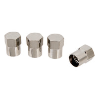 Slime Chrome Tire Valve Caps Silver