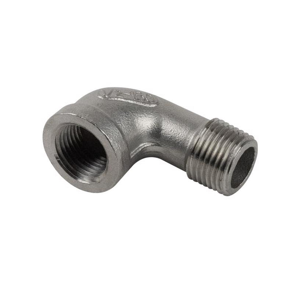 B&K Proline 3/8 in. MIP in. X 3/8 in. D FIP Stainless Steel 90 Degree Street Elbow