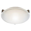 Bel Air Lighting Neptune 4 in. H X 12 in. W X 12 in. L Brushed Nickel White Ceiling Fixture