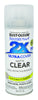 Rust-Oleum Painter's Touch 2X Ultra Cover Matte Clear Paint + Primer Spray Paint 12 oz (Pack of 6)