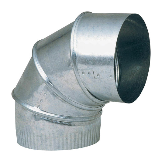 Imperial 9 in. Dia. x 9 in. Dia. Adjustable 90 deg. Galvanized Steel Stove Pipe Elbow (Pack of 8)
