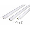 M-D White Aluminum Compression Weatherstrip For Door Jambs 36 and 84 in. L X 1 in.