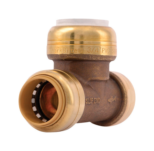 SharkBite Push to Connect 3/4 in. CTS X 3/4 in. D CTS Brass Tee