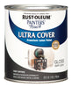 Rust-Oleum Painters Touch Gloss Dark Gray Water-Based Acrylic Ultra Cover Paint 1 qt. (Pack of 2)