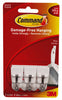 3M Command Small Plastic Hook 1-5/8 in. L 3 pk (Pack of 6)