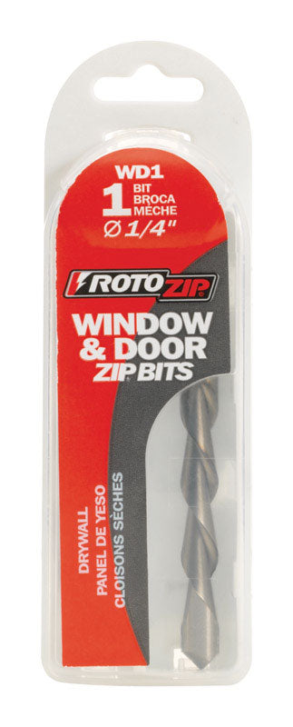 Rotozip 1/4 in. X 1.2 in. L Steel Window/Door Zip Bit 1 pk