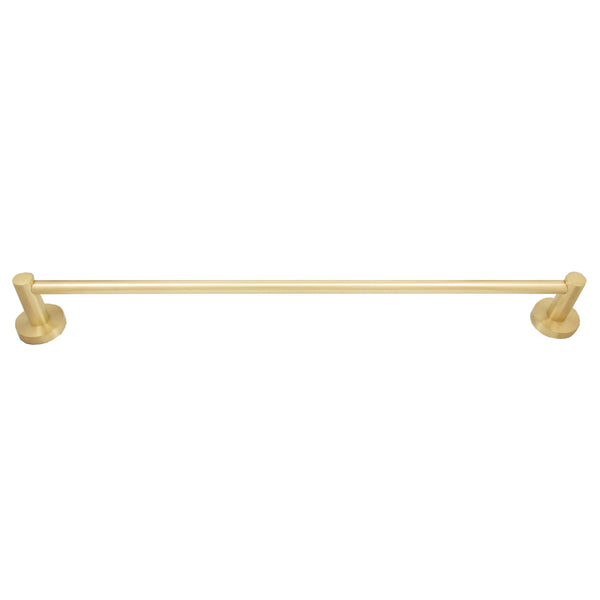 Zurich Towel Bar, 30 Inches, Satin Brass by Stone Harbor Hardware
