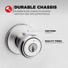 Kwikset Tylo Satin Chrome Entry Lockset K3 1-3/4 in.