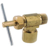 Anderson Metals 3/8 in. 1/4 in. Brass Needle Valve (Pack of 5)