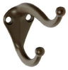National Hardware 2.75 in. L Oil Rubbed Bronze Brown Zinc Coat/Hat Hook 35 lb. cap. 2 pk - Open Box