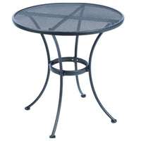 Living Accents Winston Black Round Steel Bistro Table