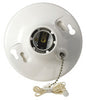 Leviton Plastic Incandescent Medium Base Pull Chain w/Captive Clamps 1 pk