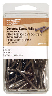 Hillman 1 in. L Concrete Steel Nail Square Shank Flat 1 lb. (Pack of 3)