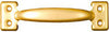 National Hardware 5-3/4 in. L Bright Brass Gold Steel Utility Pull - Deal of The Week