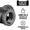 BK Products 1/8 in. FPT x 1/8 in. Dia. MPT Black Malleable Iron Street Elbow