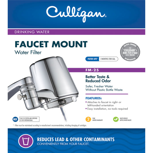 Culligan Carbon Faucet Mount Advanced Replacement Filter 200 gal. Capacity