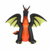 Gemmy Multicolored LED Prelit Animated Dragon Inflatable 131.89 L x 108.27 H x 78.74 W in.